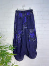 Patch & Screen Print Long Elasticated Skirt