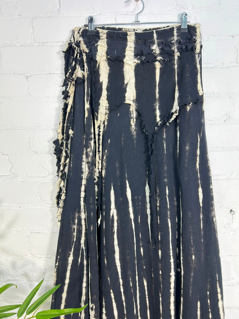 Cropped Long Wrap Skirt