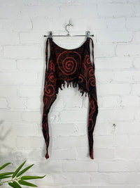 Swirl Tie Halter Neck Top