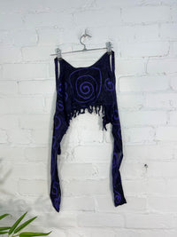 Swirl Tie Halter Neck Top
