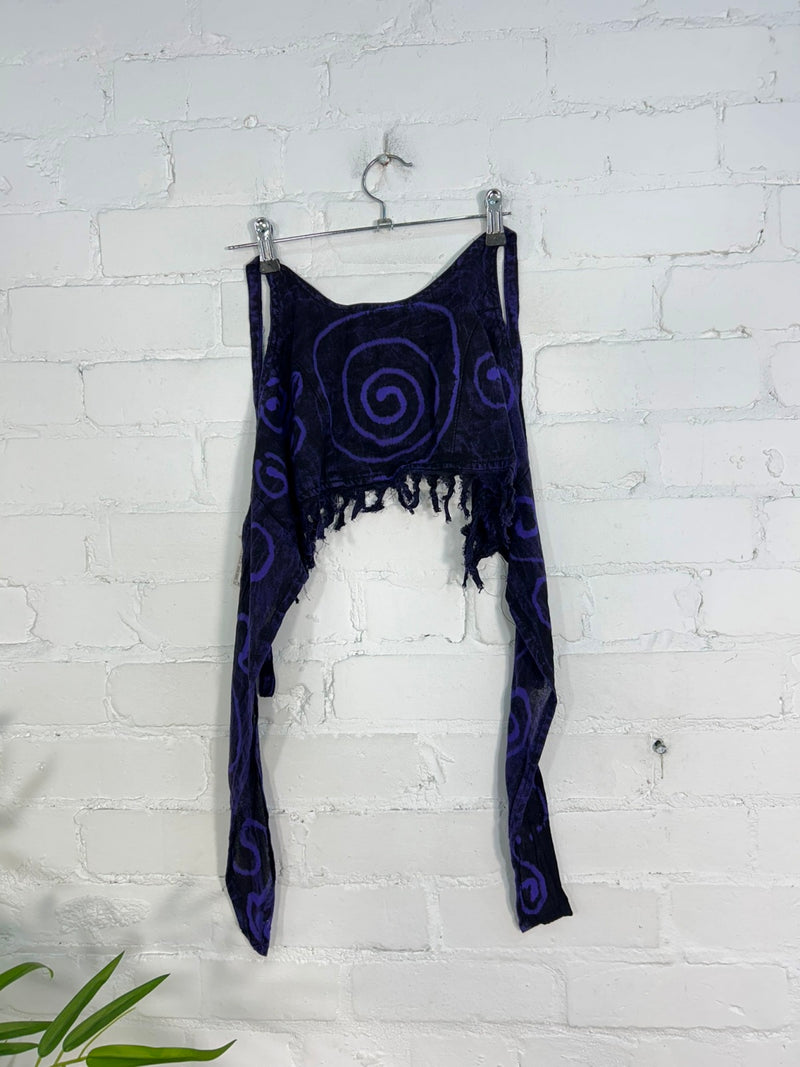 Swirl Tie Halter Neck Top