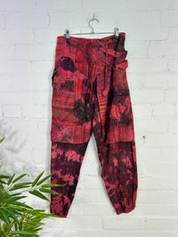 Tie Dye Patchwork Pocket Afghani