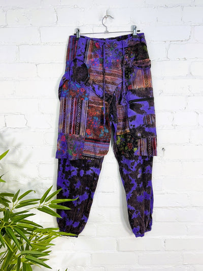 Tie Dye Patchwork Pocket Afghani