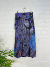 Long Patchwork Popper Skirt