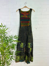 Long Patch & Slash Dress