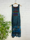 Long Patch & Slash Dress