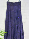 Long Purple Flower Skirt