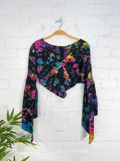 Tie Dye Sleeveless Tassel Top