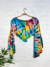 Tie Dye Sleeveless Tassel Top