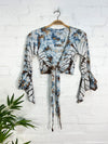 Long Sleeve Tie Top