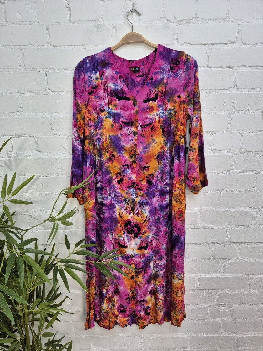 Long Button Dress