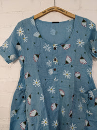 Short Sleeve Button Dress