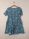 Short Sleeve Button Dress