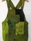 Butterfly Embroidery Short Dungaree Dress