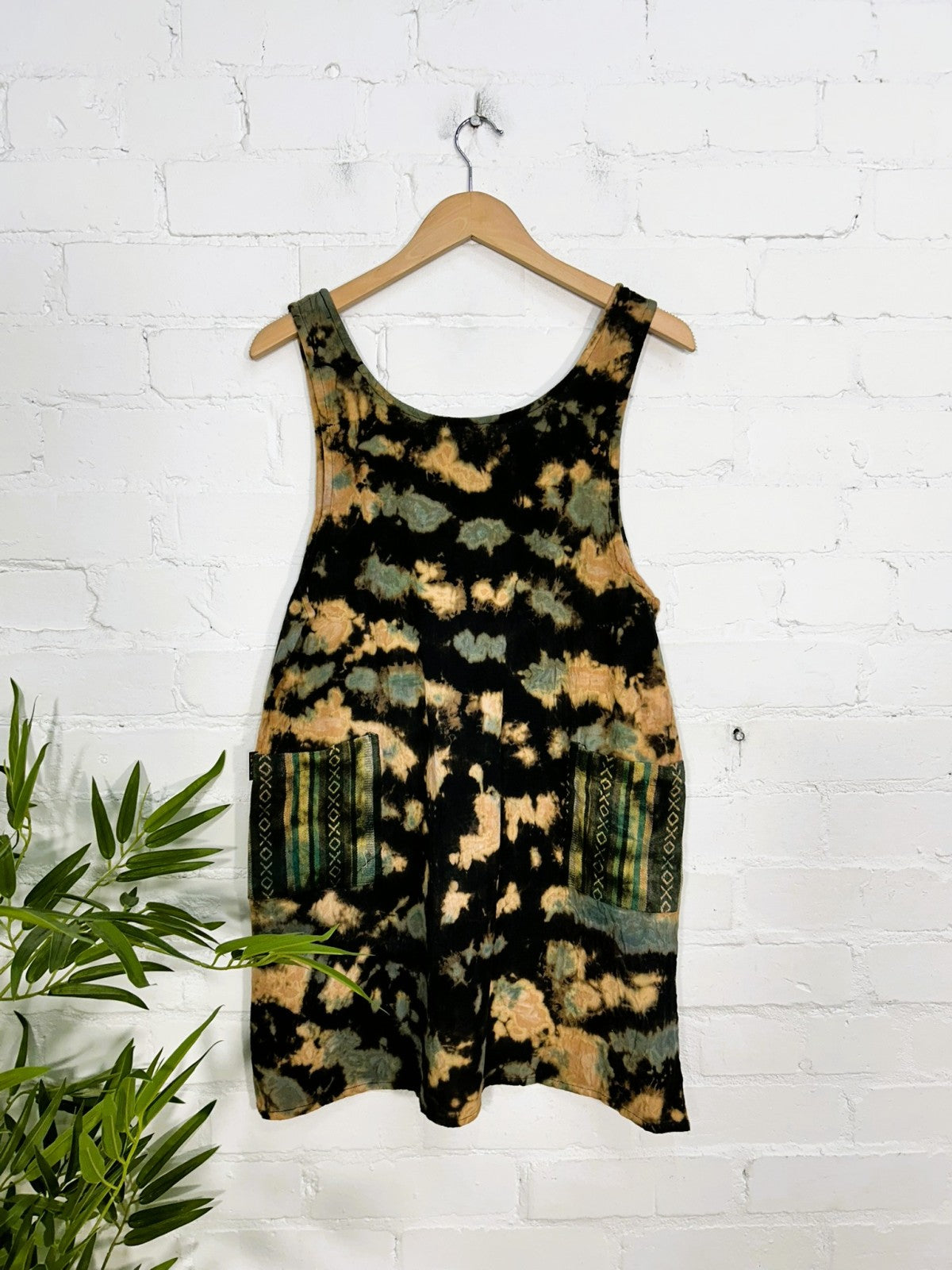 Tie Dye Strappy Short Dress