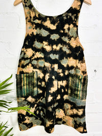 Tie Dye Strappy Short Dress