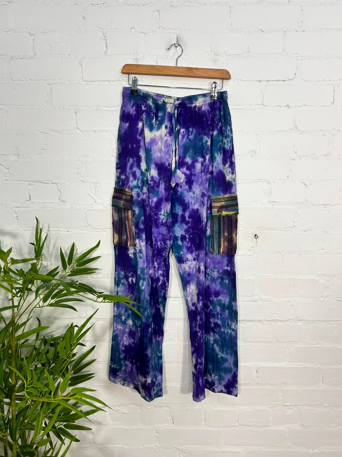 Tie Dye Cargo Trousers