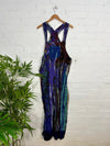 Patchwork Long Dungarees