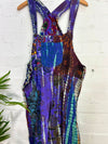 Patchwork Long Dungarees