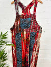 Patchwork Long Dungarees