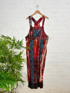 Patchwork Long Dungarees