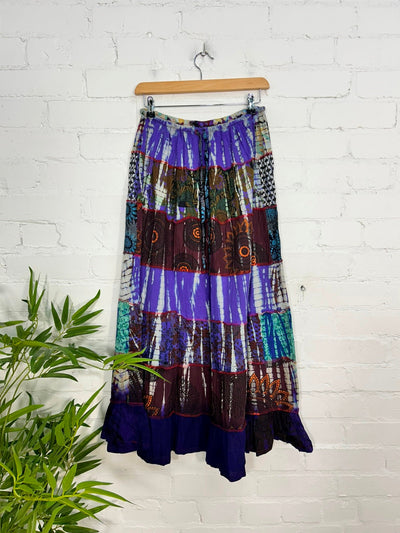 Patchwork Long Skirt