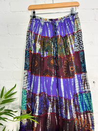 Patchwork Long Skirt