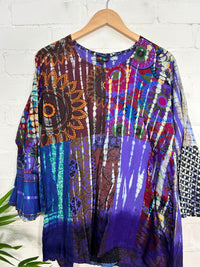 Patchwork Long Sleeve Top