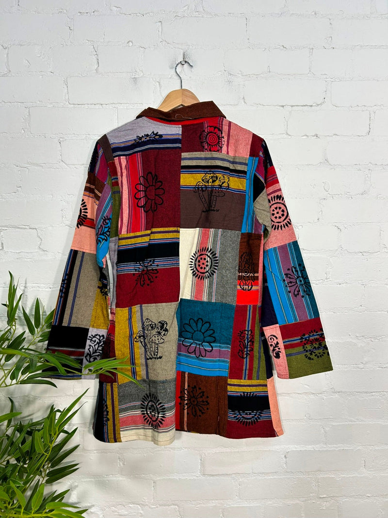 Patchwork Long Coat