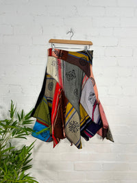 Patchwork Midi Skirt