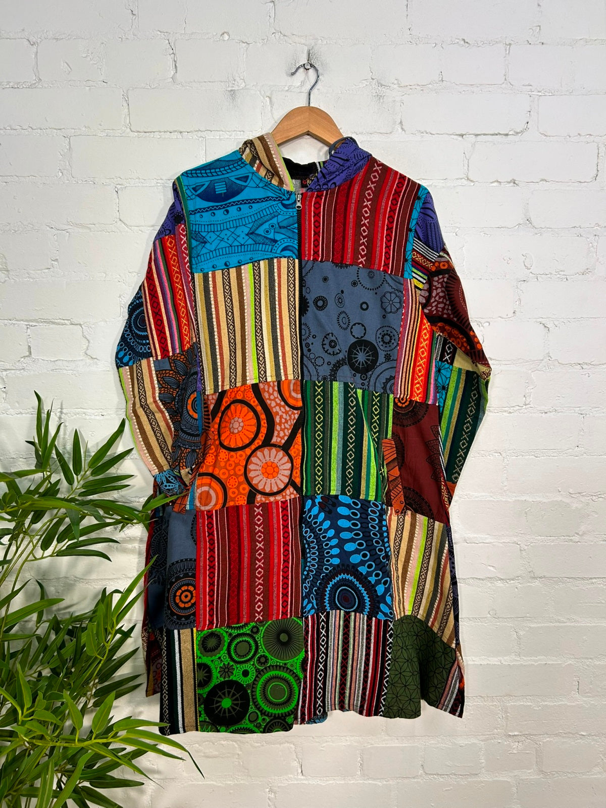 Patchwork Long Coat