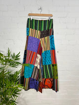 Patchwork Wide Leg Trousers