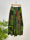 Patchwork Wide Leg Trousers