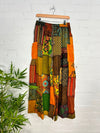 Patchwork Wide Leg Trousers