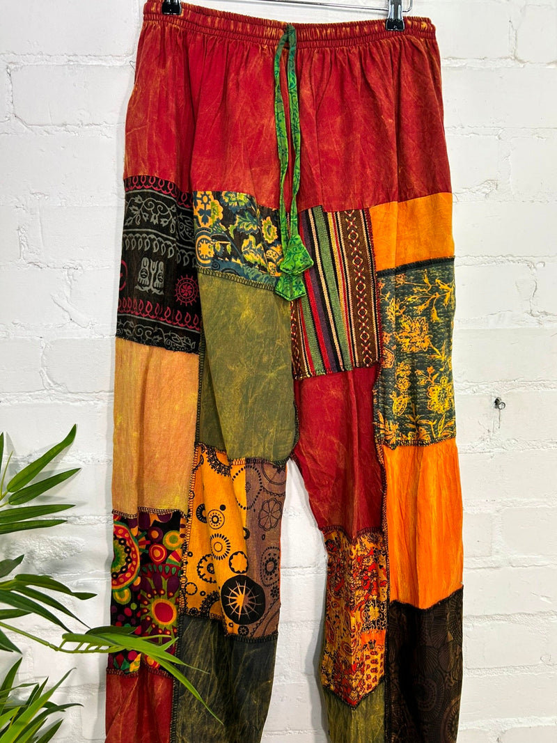 Patchwork Harem Trousers