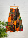 Patchwork Long Skirt