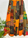 Patchwork Long Skirt