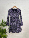 Celestial Print Long Sleeve Dress