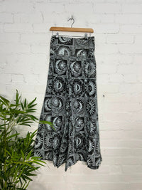 Celestial Print Wide Leg Trousers