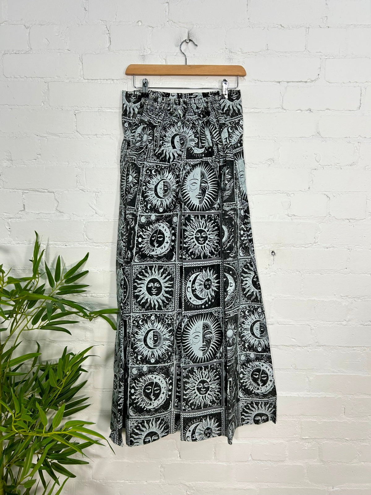 Celestial Print Wide Leg Trousers