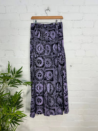 Celestial Print Wide Leg Trousers