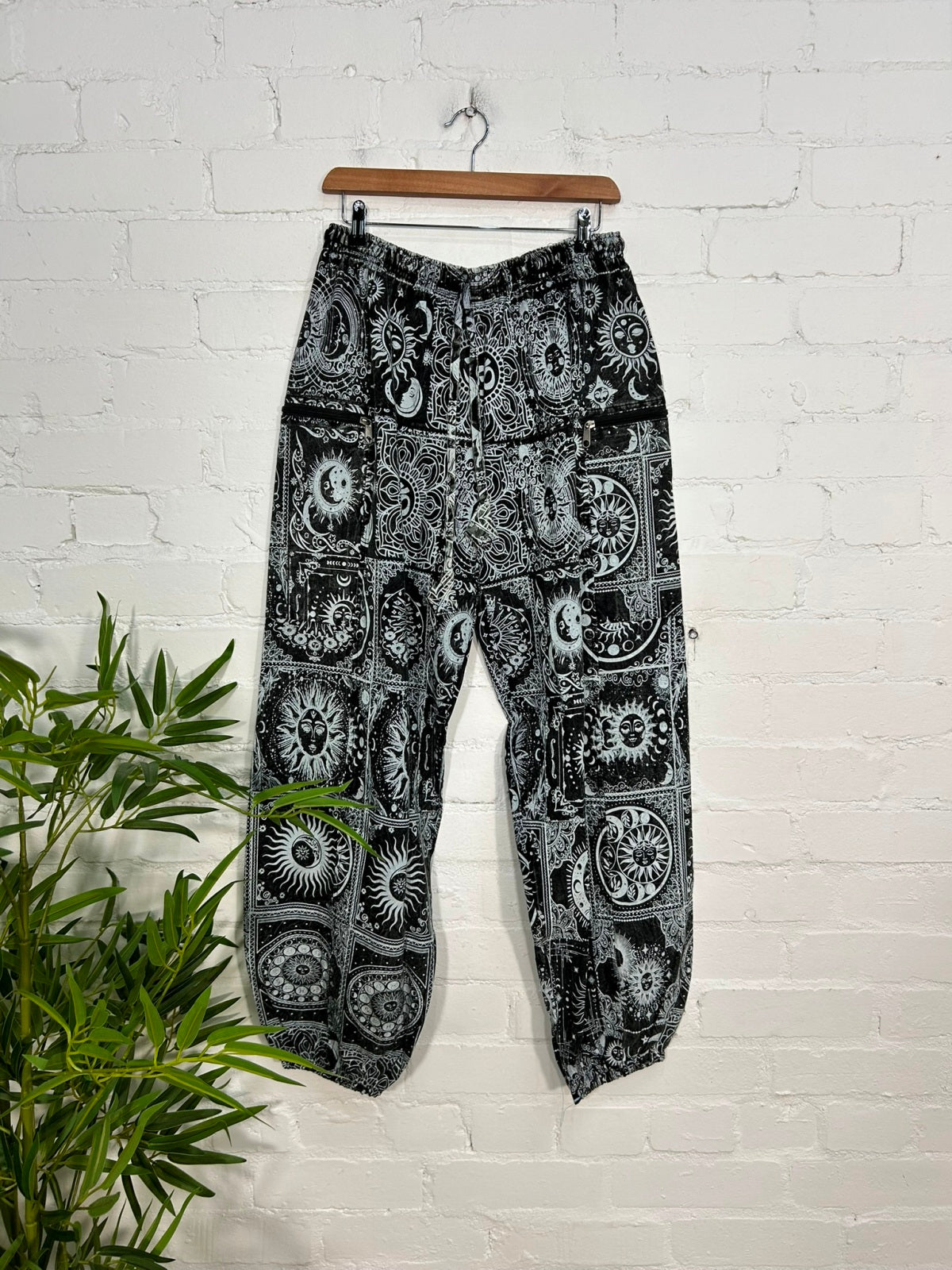 Celestial Print Baggy Harem Trousers