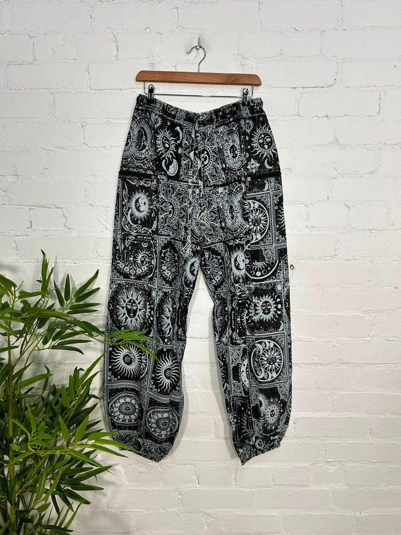 Celestial Print Baggy Harem Trousers