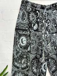 Celestial Print Baggy Harem Trousers