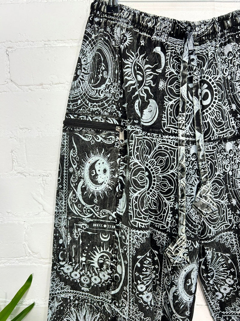 Celestial Print Baggy Harem Trousers