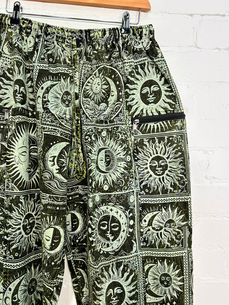 Celestial Print Baggy Harem Trousers
