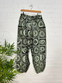 Celestial Print Baggy Harem Trousers
