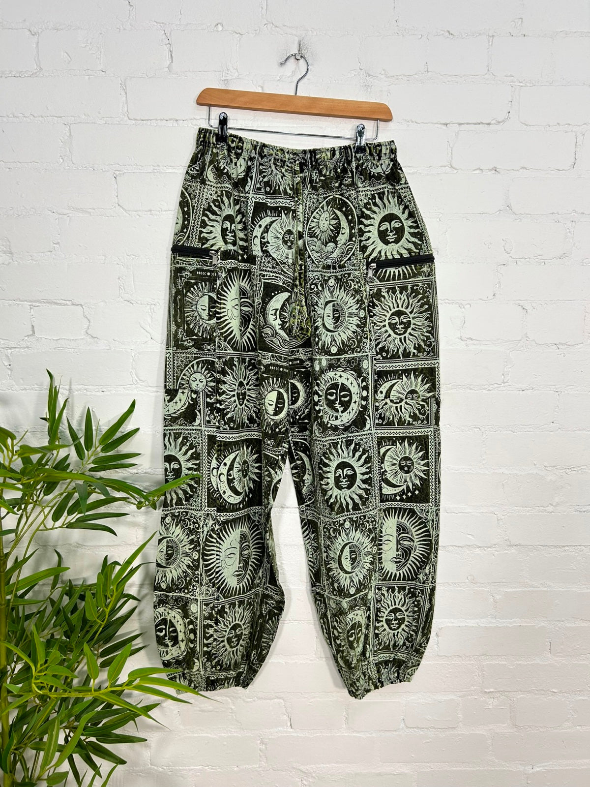 Celestial Print Baggy Harem Trousers