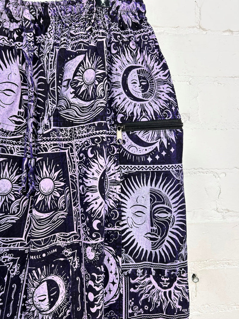 Celestial Print Baggy Harem Trousers