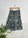 Celestial Print Midi Skirt